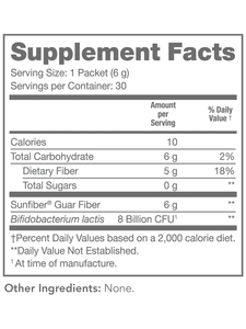 Tomorrow's Nutrition Sunfiber GI 30-Stick Pack (180g)