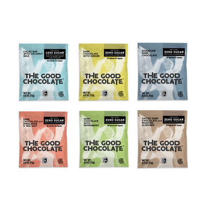 The Good Chocolate Square Sampler Pack (65g)