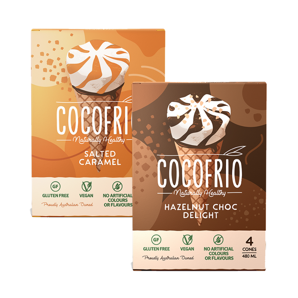 The Cocofrio Cone Duo (1kg) - FROZEN PRODUCTS, VIC PICKUP ONLY