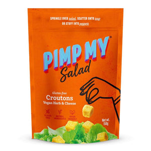 Pimp My Salad Gluten Free Caesar Salad Croutons - Vegan Herb & Cheese (150g)