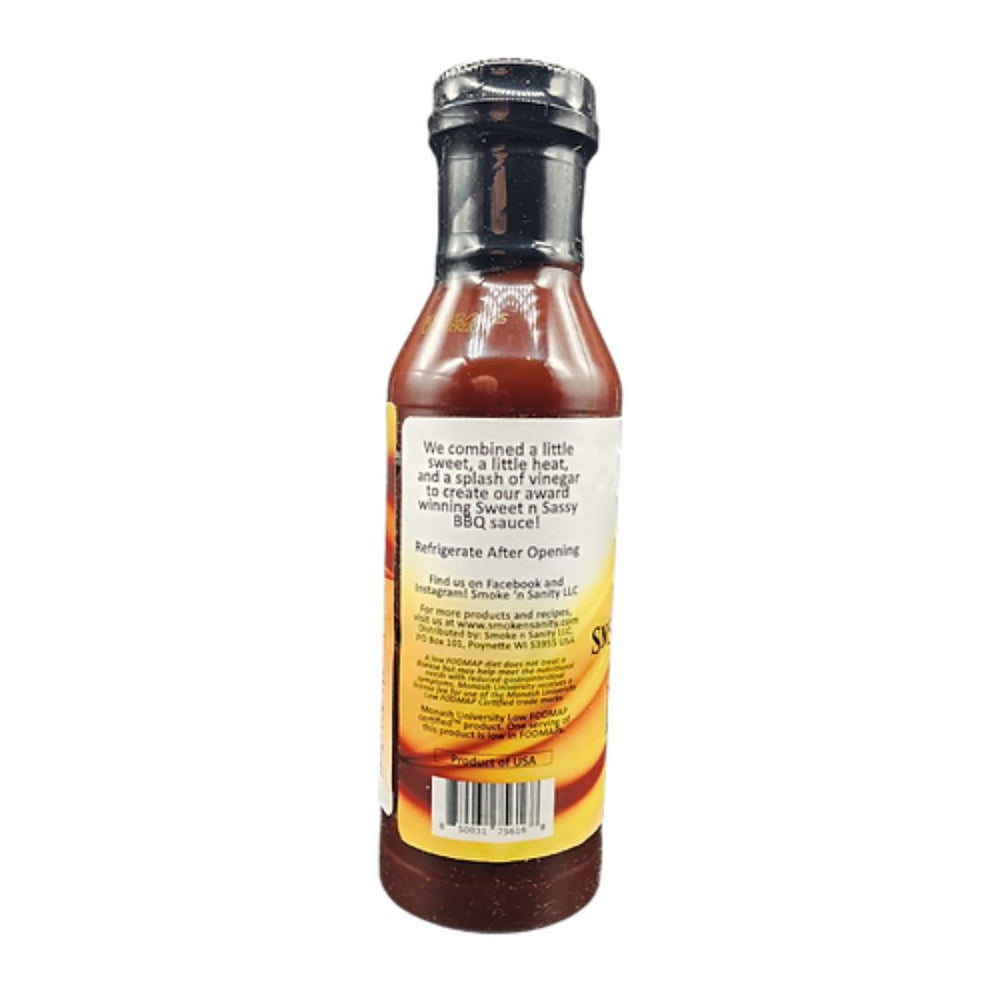 Smoke N' Sanity Sweet N' Sassy BBQ Sauce (354ml)