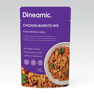 Dineamic Chicken Burrito Mix (500g, 2 Serves) - FRESH PRODUCT, ONLINE ORDERS ONLY