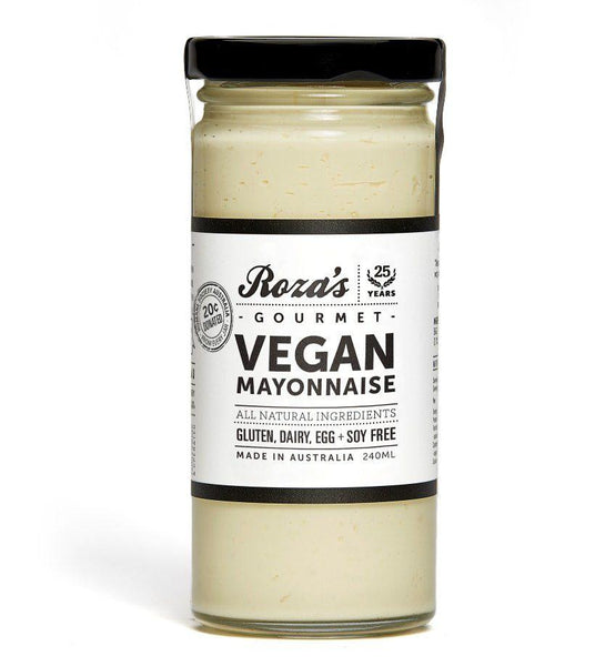 Roza's Gourmet Vegan Mayonnaise (240ml) - REQUIRES REFRIGERATION