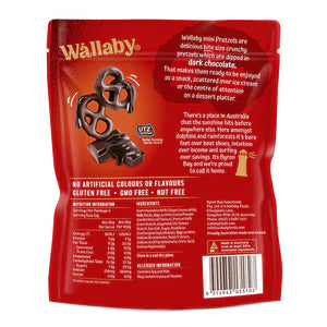Wallaby Dark Chocolate Mini Pretzels (100g)
