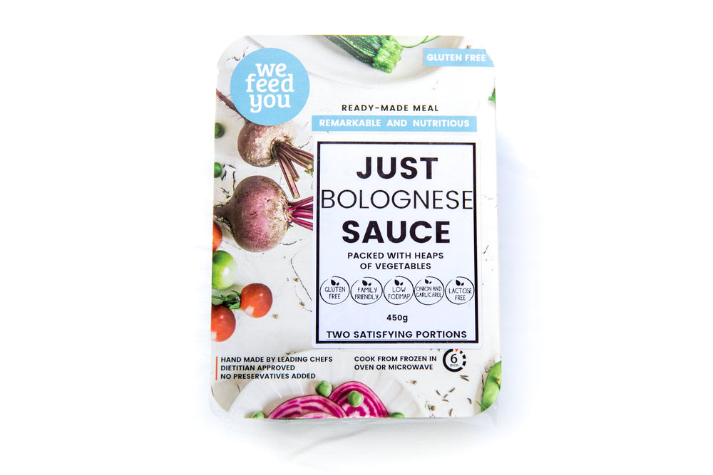 We Feed You Just Bolognese Sauce Packed with Beef Mince & Veggies - FROZEN PRODUCT - DELIVERY ONLY