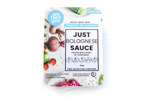 We Feed You Just Bolognese Sauce Packed with Beef Mince & Veggies - FROZEN PRODUCT - DELIVERY ONLY