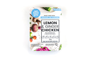 We Feed You Lemon & Ginger Chicken with Kale, Zucchini & Brown Rice - FROZEN PRODUCT - DELIVERY ONLY