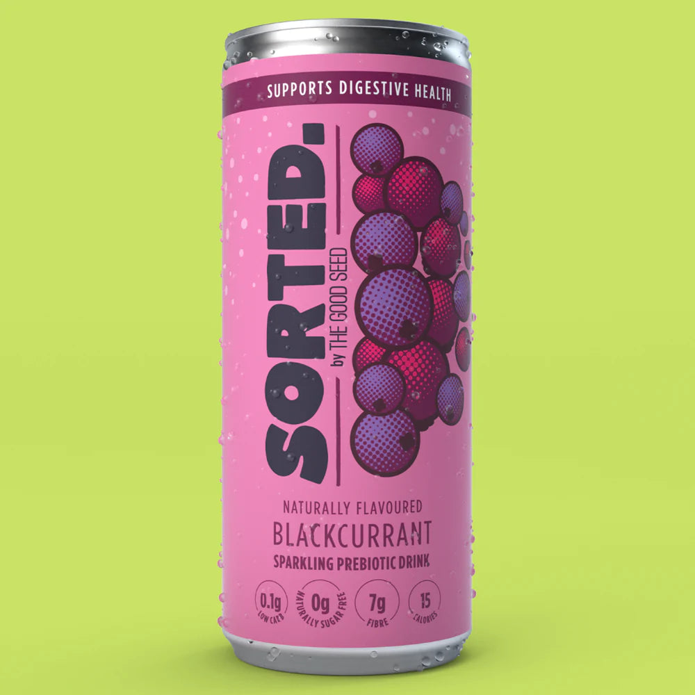 Sorted Sparkling Prebiotic Drink - Blackcurrant (250ml)