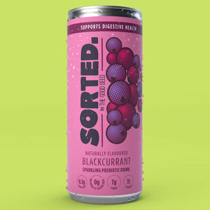 Sorted Sparkling Prebiotic Drink - Blackcurrant (250ml)