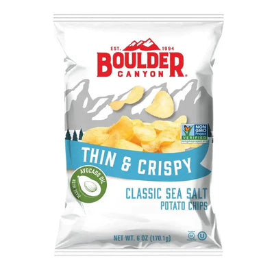 Boulder Canyon Potato Chips Thin & Crispy Avocado Oil Classic Sea Salt (170g)