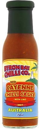 Byron Bay Chilli Co. Red Cayenne Chilli Sauce with Cumin & Lime (250ml)
