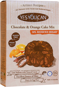 YesYouCan Chocolate & Orange Zest Cake Mix with Choc-Orange Icing (450g)