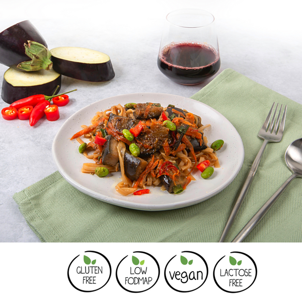 We Feed You Marinated Eggplant & Noodles w/ Zucchini and Edamame - FROZEN PRODUCT - DELIVERY ONLY