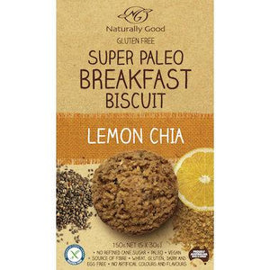 Naturally Good Super Paleo Breakfast Biscuit Lemon Chia (150g)