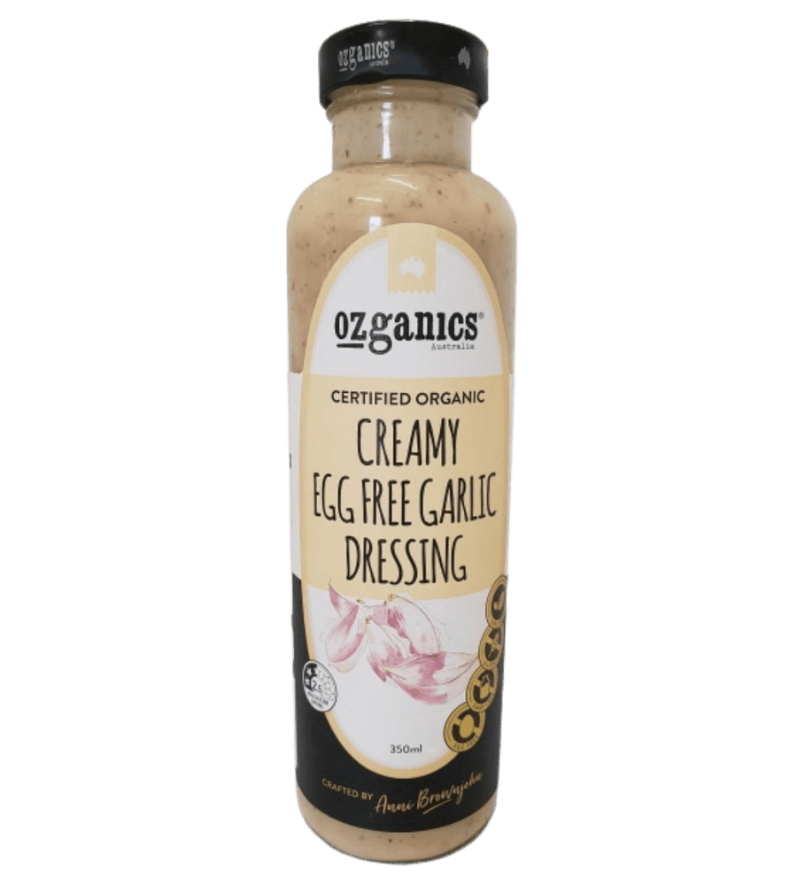 Ozganics Creamy Egg Free Garlic Dressing 350ml