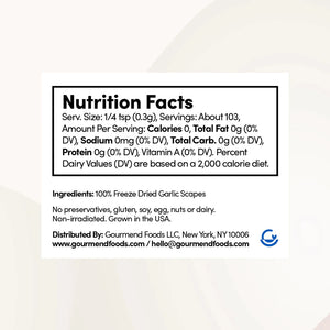 Gourmend Foods Low FODMAP Garlic Scape Powder (31g)