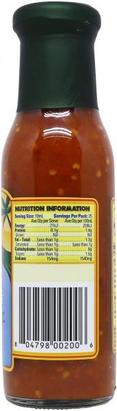 Byron Bay Chilli Co. Red Cayenne Chilli Sauce with Cumin & Lime (250ml)