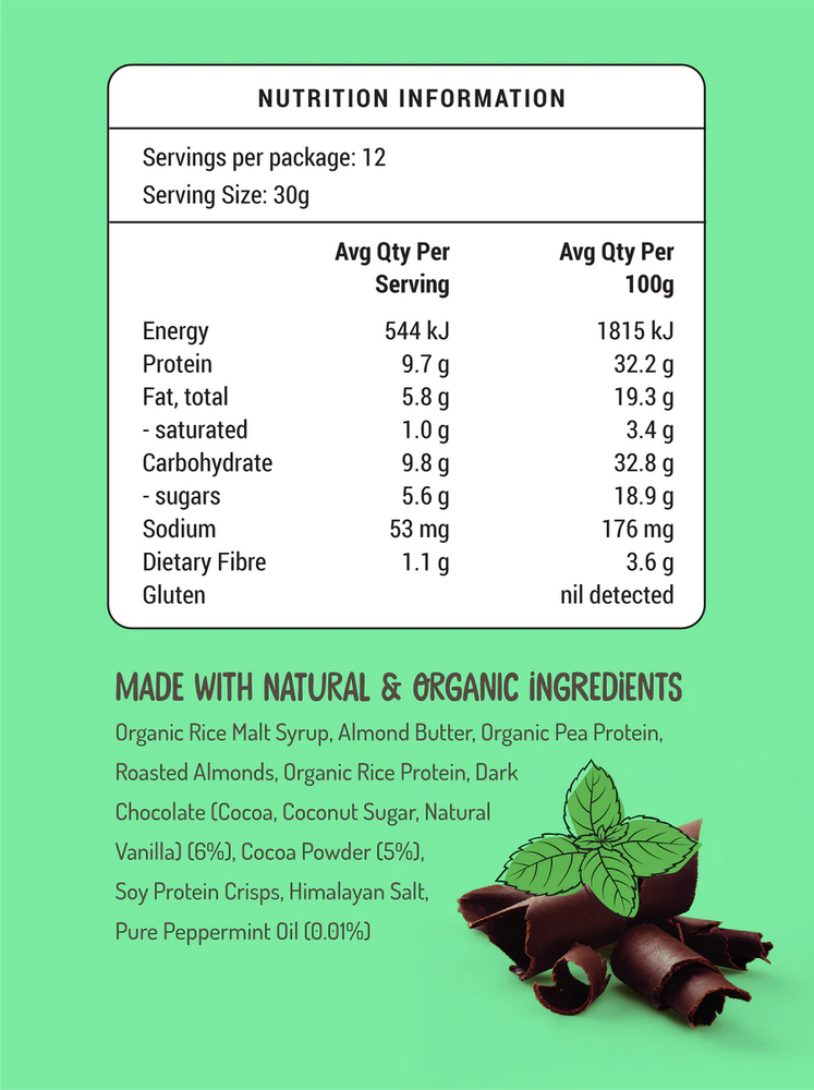 Fodbods Choc Mint (6 x 30g)