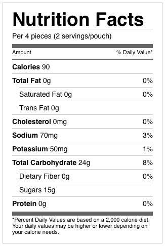 Bonk Breaker Tangerine Orange Energy Chews with Caffeine (50g)
