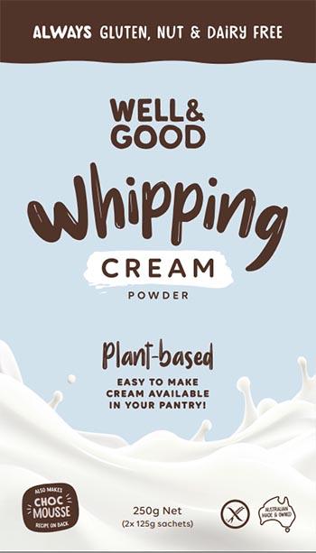 Well & Good Whipping Cream Powder (2 x 125g Sachets)