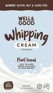 Well & Good Whipping Cream Powder (2 x 125g Sachets)