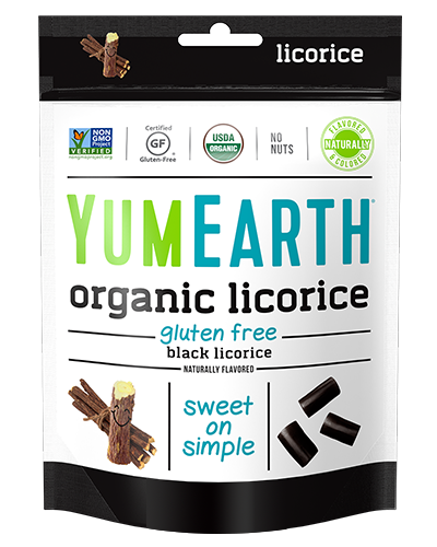 Yum Earth Organic Gluten Free Black Licorice (142g)