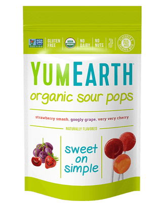 Yum Earth Organic Lollipops - Super Sour (85g, 14 Pack)