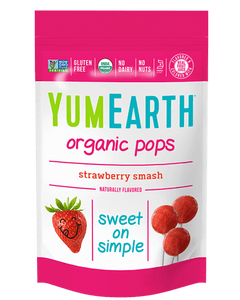 Yum Earth Organic Lollipops - Strawberry (85g, 14 Pack)