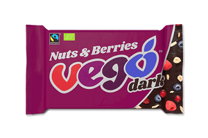 Vego Dark Chocolate Bar Nuts & Berries (85g)
