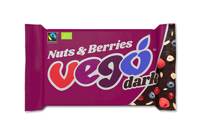 Vego Dark Chocolate Bar Nuts & Berries (85g)