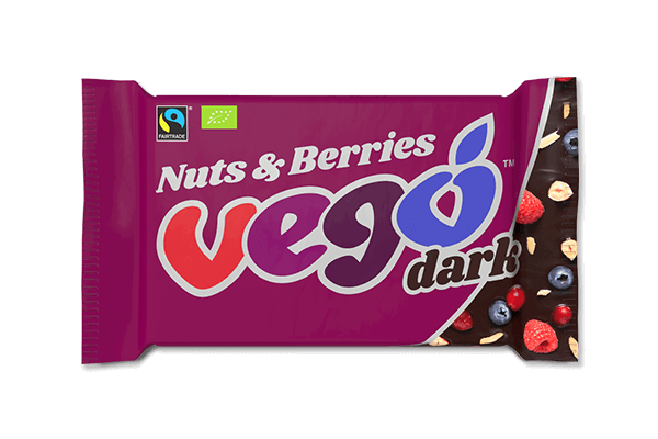 Vego Dark Chocolate Bar Nuts & Berries (85g)