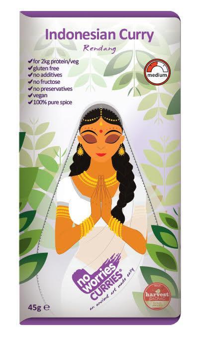 No Worries Curries Indonesian Curry - Rendang Spice Blend (45g)