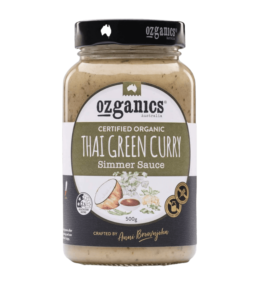 Ozganics Thai Green Curry Simmer Sauce (500g)