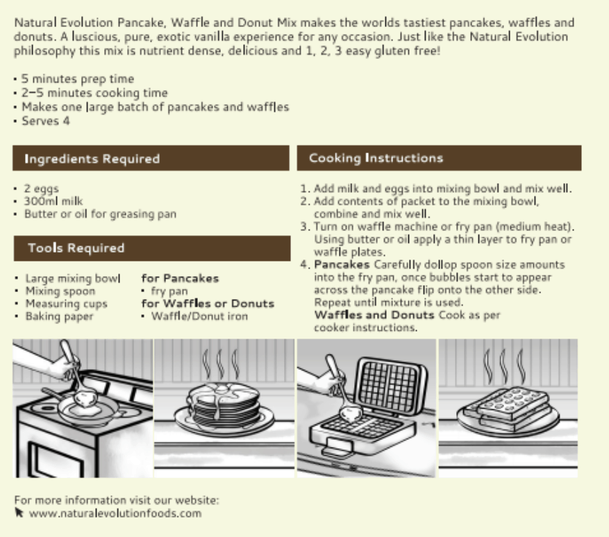 Natural Evolution Vanilla Pancake & Waffle Mix (389g)