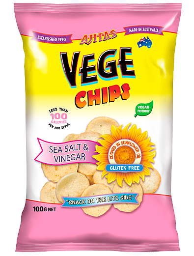 Vege Chips Sea Salt & Vinegar (100g)
